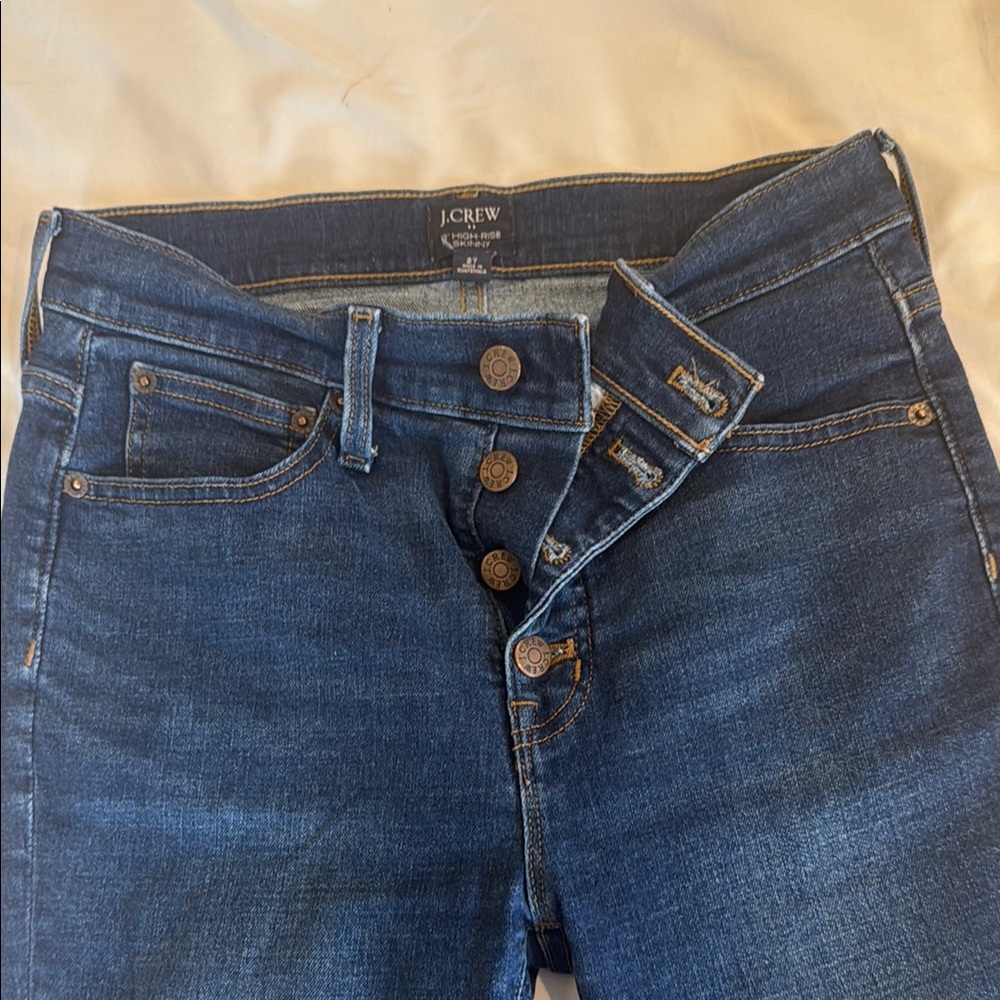 J. Crew High Rise Blue Jeans with Stretch